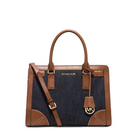 michael kors dillon satchel handbag eleblue black|michael kors women's satchel.